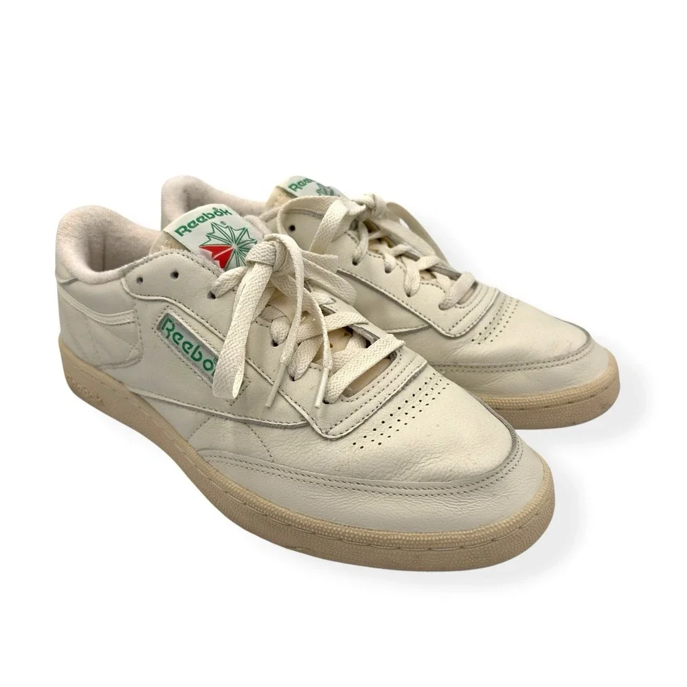 Reebok Club C 85 Vintage Men's Size 11 Chalk Glen Green Athletic Shoes Sneakers